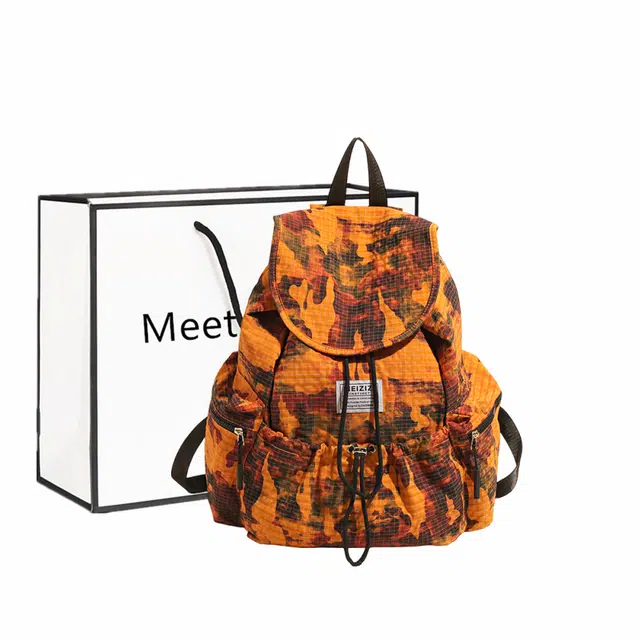 菲姿卓尔 美式迷彩背包 小众设计感大容量 双肩包 女款 多色