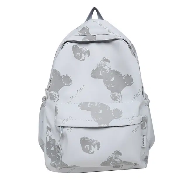 恒源祥 休闲小熊卡通可爱 尼龙 双肩包 男女同款情侣款 多色