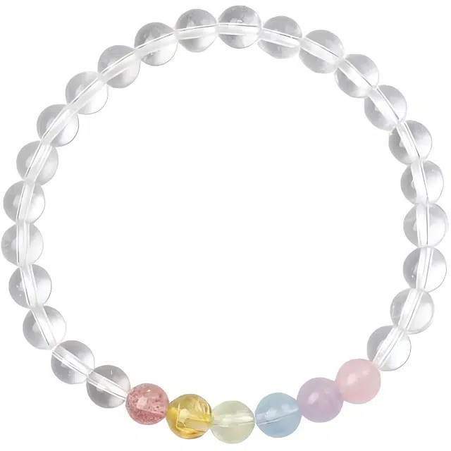 铃兰 饰之颜 新中式 文艺淡水珍珠串珠 小众高级感 草莓晶天然 白水晶 手串 甜美可爱 招财 桃花朵朵 好运 女款