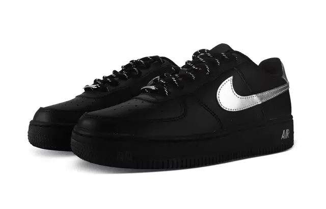 Nike Air Force 1 Black Silver