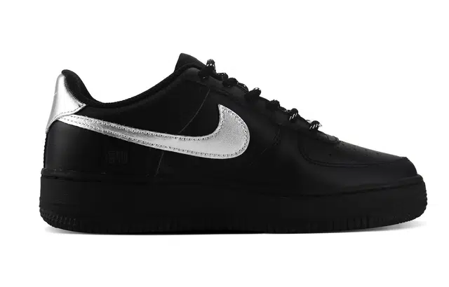 Nike Air Force 1 Black Silver