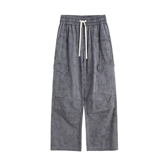 星际者 纯棉透气棉布耐磨水洗做旧工艺扎染工艺久穿不掉色休闲裤裤子 男女同款