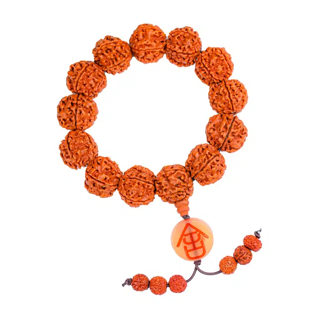 素于 国风复古文艺民族佛珠招财纳福平安顺遂吉祥如意转运国潮盘玩好运 金刚菩提 手串 男女同款情侣款