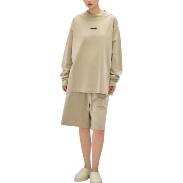 Fear of God Essentials SS25 25 PRING DROP1 CLASSIC FIT LONG SLEEVE T TIMBER ESSENTIALS FEAR OF GODT