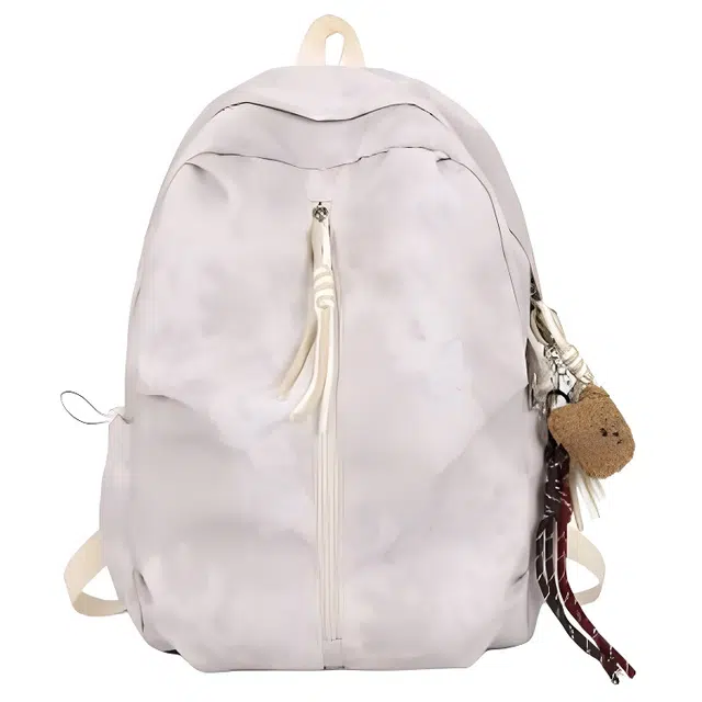 帕克熊 简约文艺百搭轻便小众设计运动潮流 尼龙 双肩包 男女同款情侣款 多色