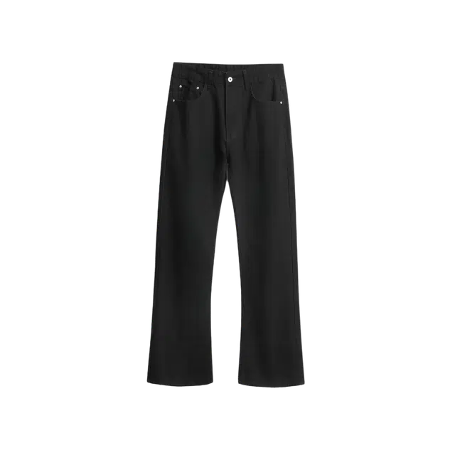 臣目 薄款美式高街直筒裤牛仔裤 男款