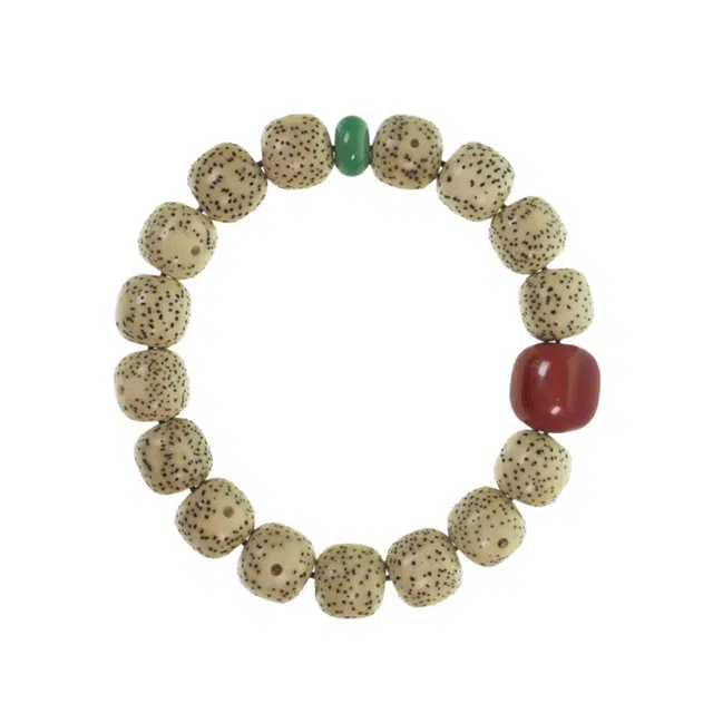 宣华意 国潮复古盘玩撞色珠子饰文玩转运珠#好运 星月菩提 手串 男女同款情侣款