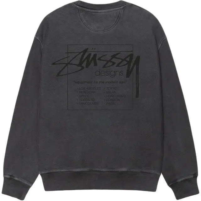 Stussy SS25 MODERN AGE CREW PIGMENT DYED logo