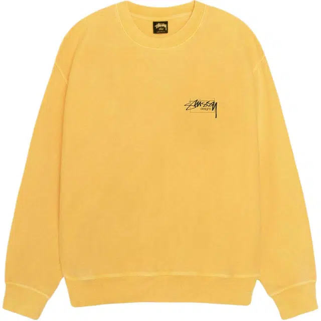 Stussy SS25 MODERN AGE CREW PIGMENT DYED logo