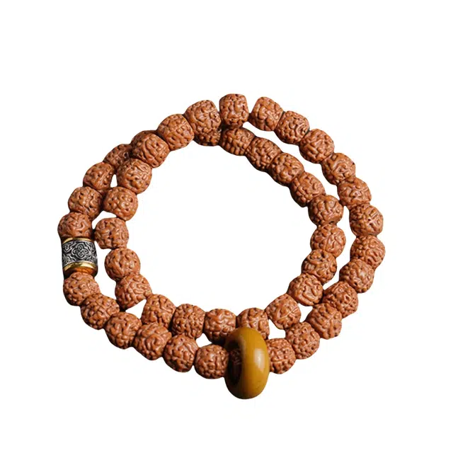 宣华意 国潮盘龙纹双圈手持佛珠文玩 金刚菩提 手串 男女同款情侣款