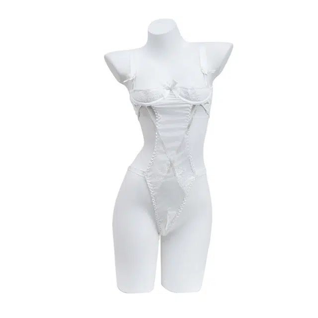 星百润  情趣内衣性感开档漏乳连体衣小胸制服床上激情睡衣服