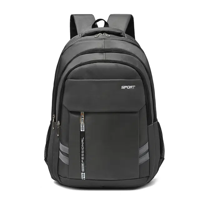 恒源祥 休闲简约纯色中学生可放电脑 牛津布 双肩包 男款 多色