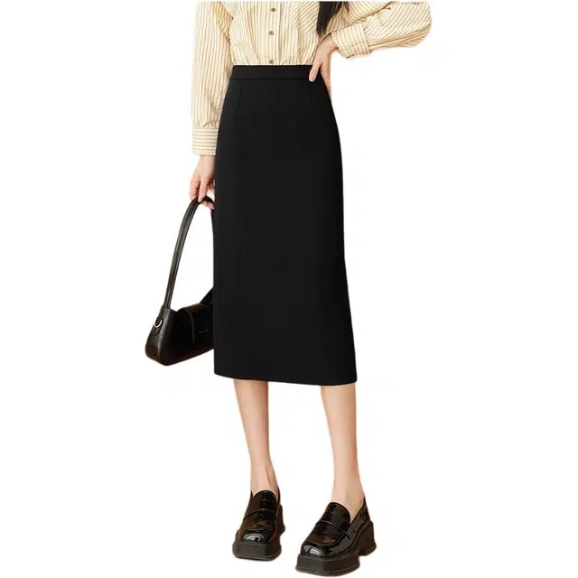 北极绒 时尚高腰半裙包臀休闲长裙 女款