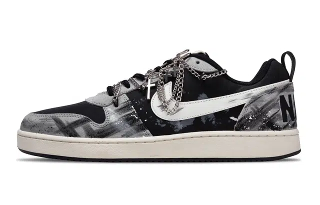 Nike Court Borough Low Black White Gray