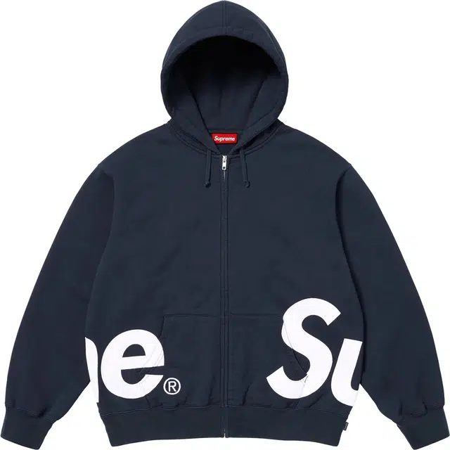 Supreme SS25 Big Logo Zip Up Hooded Sweatshirt