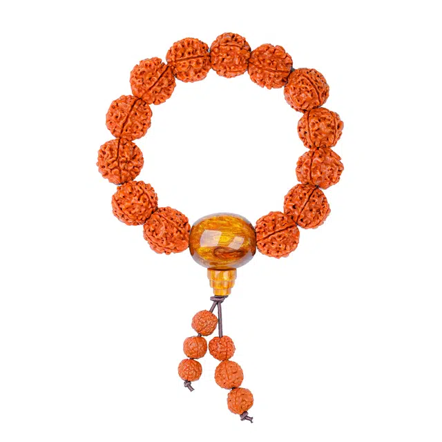 仙友 新中式国潮招财纳福佛珠开运转运文玩双色珠八方来财平安喜乐考公上岸盘玩#好运 金刚菩提 手串 男女同款情侣款