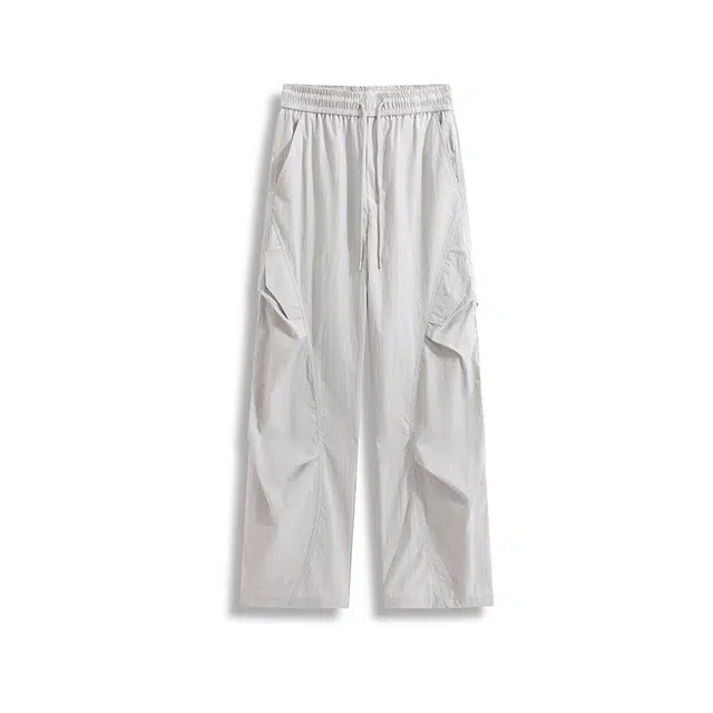 欧路得 户外轻薄速干工装裤男女夏季美式复古伞兵宽松阔腿运动长裤休闲裤 男款