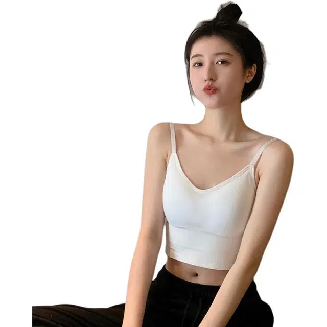 新世家族 小吊带内搭外穿内衣交叉抹胸美背文胸上衣背心 女款
