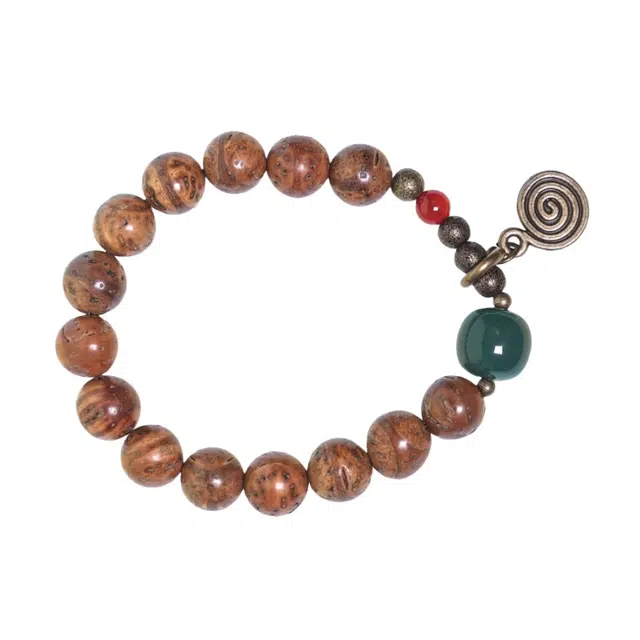 宣华意 民族风 吉祥好运 单圈复古文艺盘玩文玩 凤眼菩提 手串 男女同款情侣款