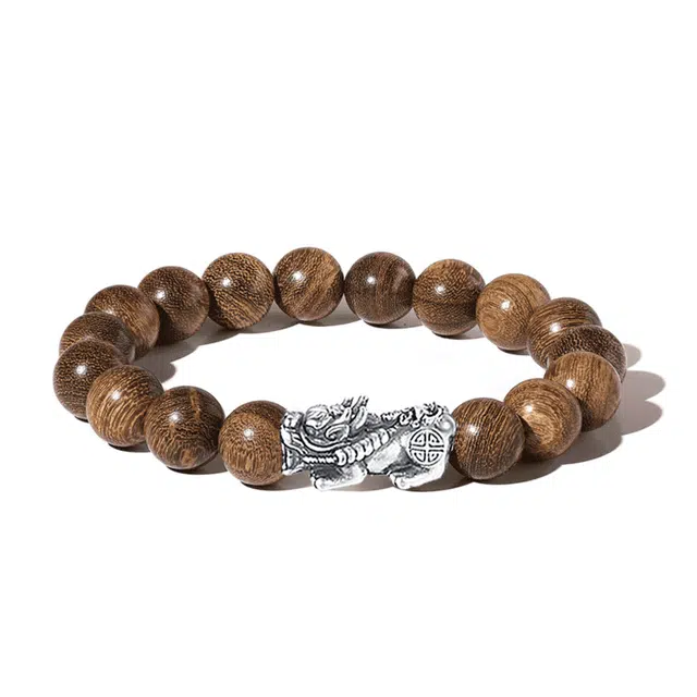 余笙情 新中式国潮文玩盘玩简约高级感好运莲莲诸事顺利平安顺遂招财纳福考试考公考研上岸 金丝檀木 木作手串 男女同款情侣款