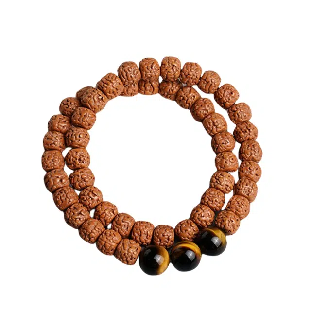 宣华意 国潮龙纹佛珠手持链盘玩文玩#好运 金刚菩提 手串 男女同款情侣款