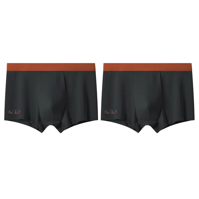 巴塞罗那足球俱乐部 运动舒适柔软吸湿排汗简约时尚平角内裤 男款 组合装