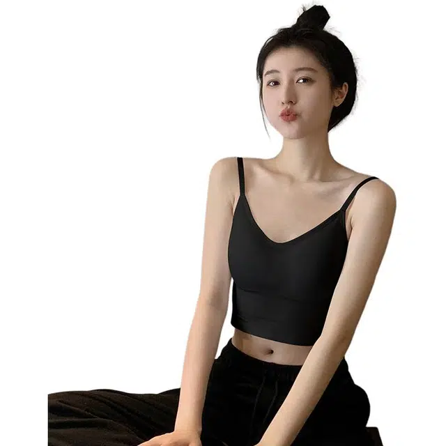新世家族 小吊带内搭外穿内衣交叉抹胸美背文胸上衣背心 女款