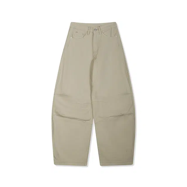 寻星记 美式复古高街潮牌百搭弯刀阔腿裤牛仔裤 男女同款