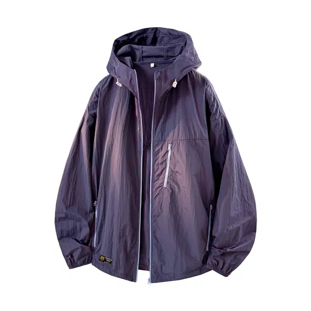 巴塞罗那足球俱乐部 轻薄简约宽松连帽 超轻透气防水防紫外线防晒服 男女同款