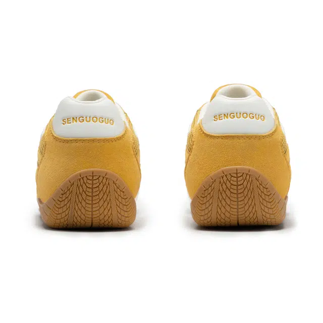 SENGUOGUO Retro Casual Sneakers Yellow White
