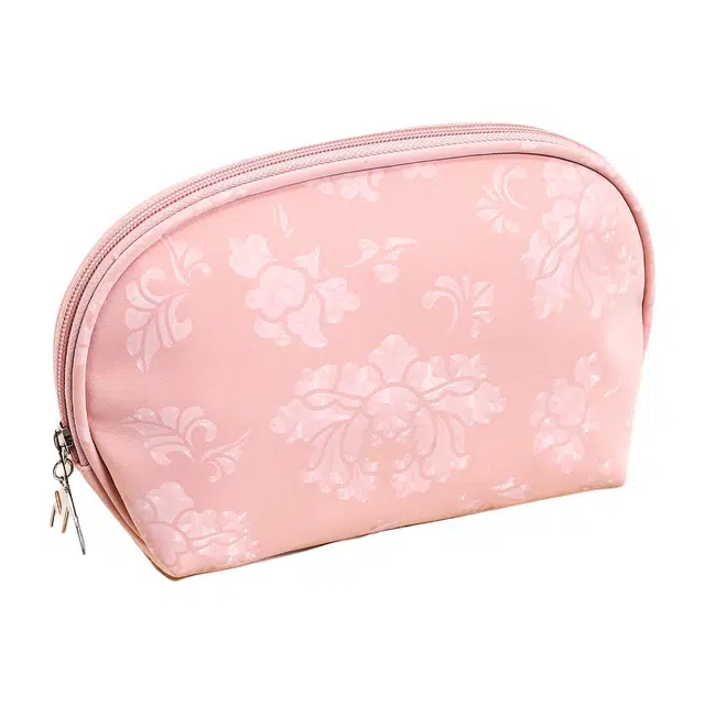 馨枕居 中式国风化妆包优雅大气半圆洗漱包花瑶布包便携收纳包贝壳枕头包