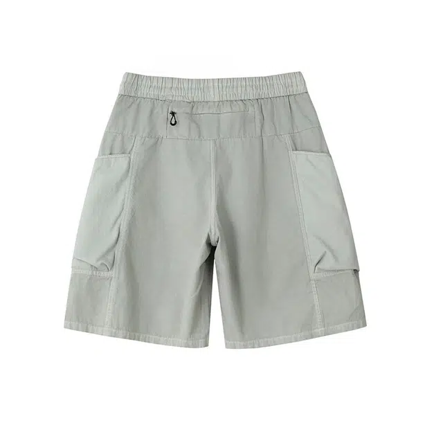 拓菲 设计款做旧宽松直筒多口袋时尚痞帅高街五分裤潮工装短裤 男女同款