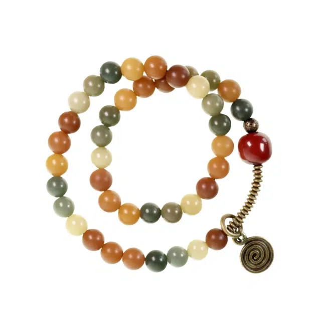 宣华意 民族风复古双圈可盘玩#好运 菩提根 手串 男女同款情侣款