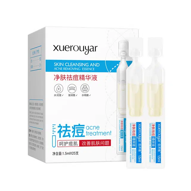 雪柔雅凉茶祛痘次抛精华液水杨酸战痘次抛修红维稳控油安瓶精粹水 修护