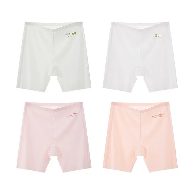 草本初色 校园安全裤女 冰丝云感健康裆 学生党防勒腰 透气防卷边薄款少女内裤 女款