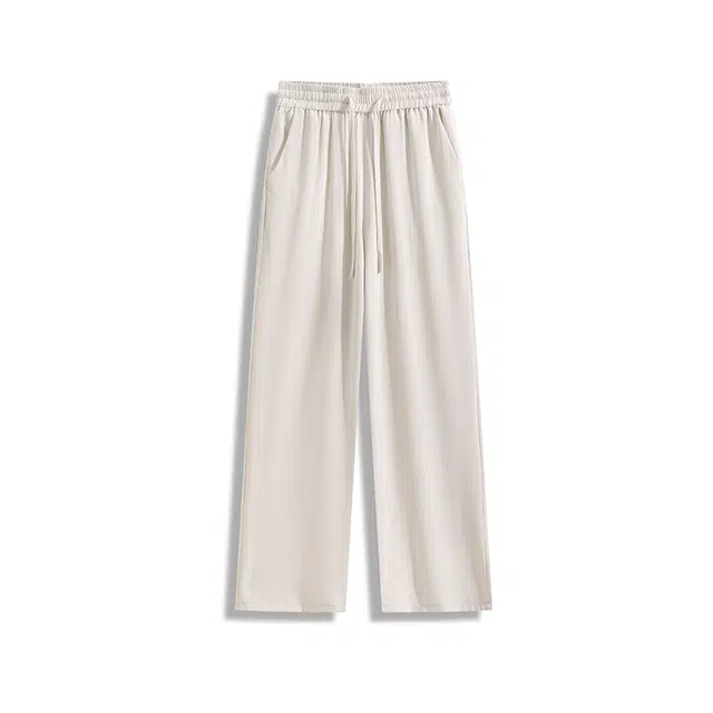 欧路得 美式复古垂感男女夏季高街潮牌运动长裤宽松慵懒感直筒裤子休闲裤 男款