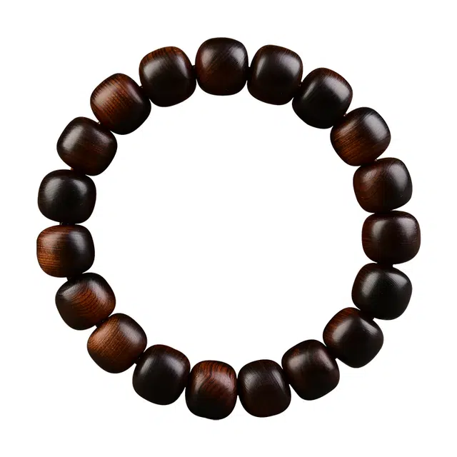 宣华意 雷击木单圈圆珠桶珠陈化高油文玩 崖柏 手串 男女同款情侣款