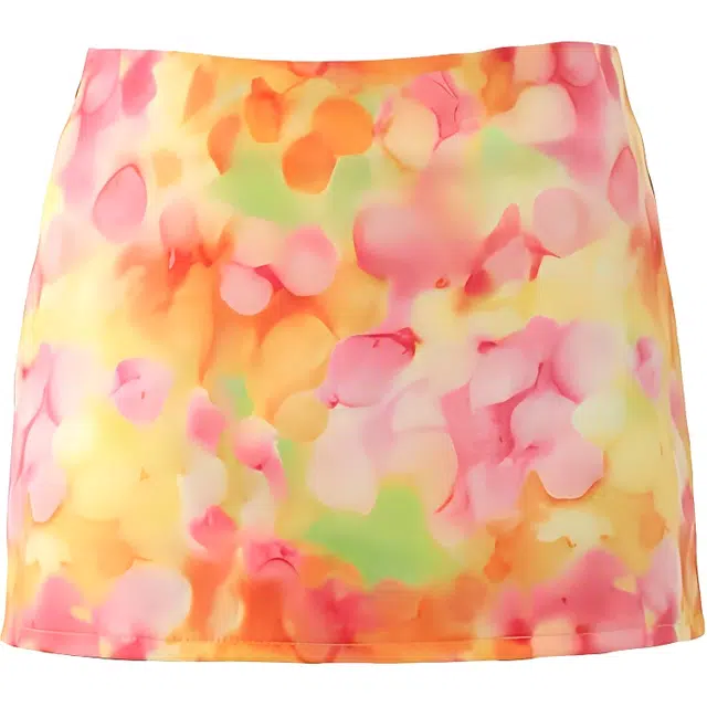 拾籍 甜美时尚花色简约舒适低腰显瘦休闲短裙 女款