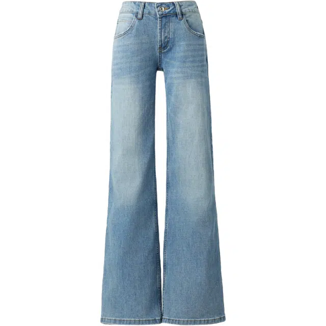 玫丝朵 美式辣妹简约直筒舒适通勤牛仔裤 女款