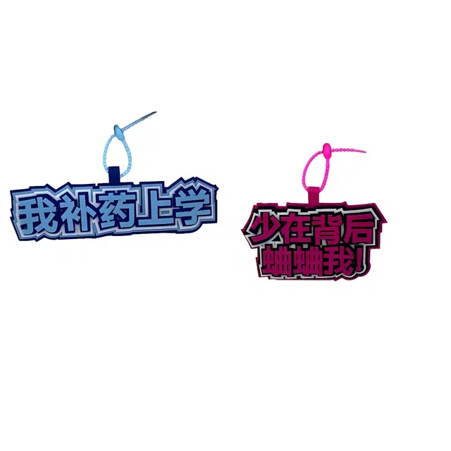 丹琴 我补药上学创意搞怪包包字牌挂饰搞笑发疯文学系列书包背包 毛毡 挂件 男女同款情侣款