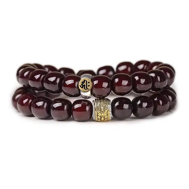 岁月静好 十二生肖 招财纳福 文玩佛珠 岁岁平安 国风国潮设计 菩提根 手串 男女同款情侣款