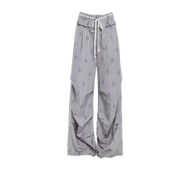 桴生 条纹速干宽松阔腿休闲裤 女款
