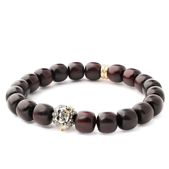 三檀小舍 国风国潮新中式 招财纳福  平安喜乐 诸事顺利 小众设计 紫檀属 手串 男女同款情侣款