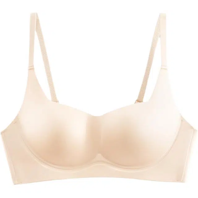 草本初色 抑菌透气舒适一体式无痕小胸聚拢无钢圈上托侧收防下垂软支撑薄款文胸 女款