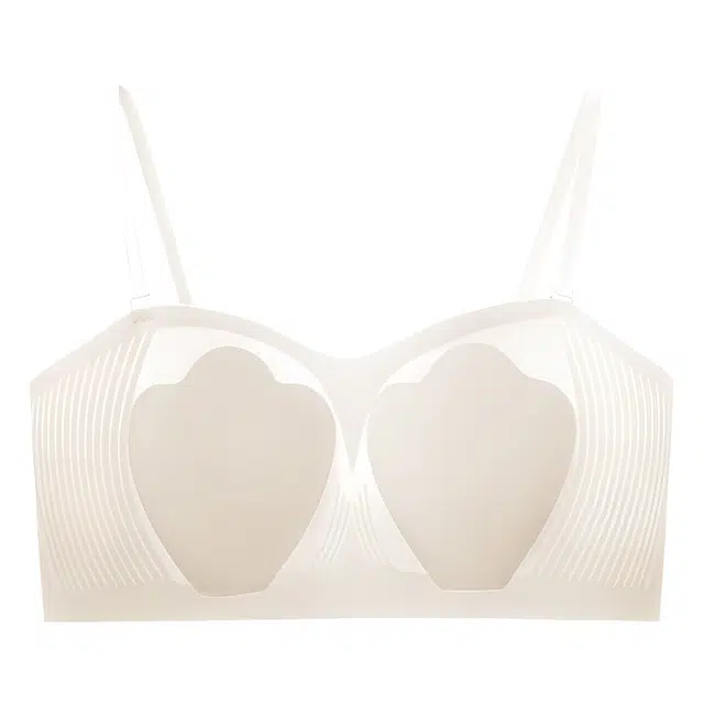 慕梵度 超薄无痕大胸显小凉感兔耳朵防下垂收副乳无钢圈冰丝聚拢文胸 女款