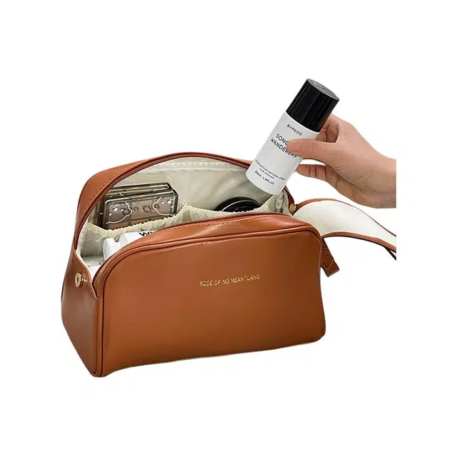 米甜兔 防水大容量多层旅行化妆包女用便携多功能收纳袋出差洗漱收纳化妆包