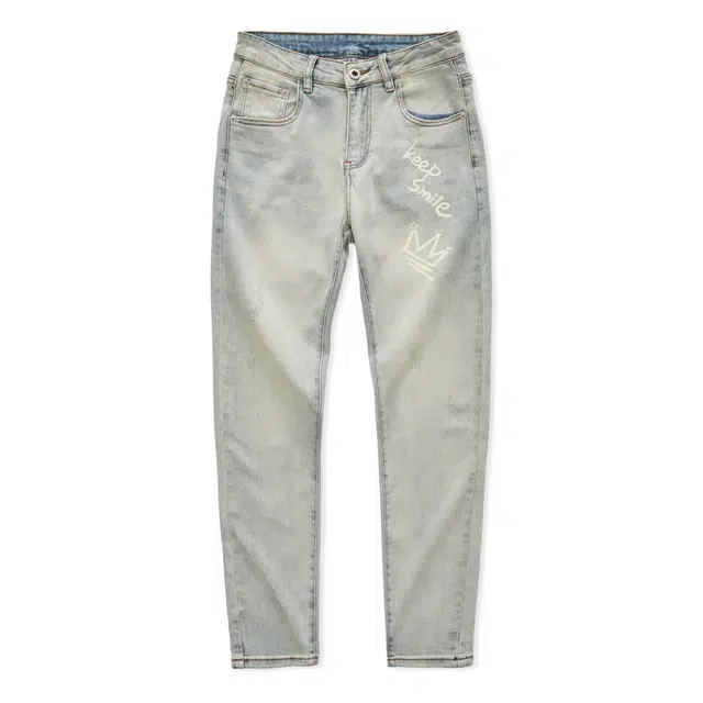 吉肯蒂 美式修身百搭舒适休闲牛仔裤 男款