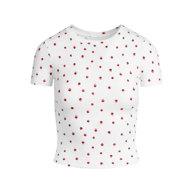 SKIMS COTTON RIB T-SHIRT T