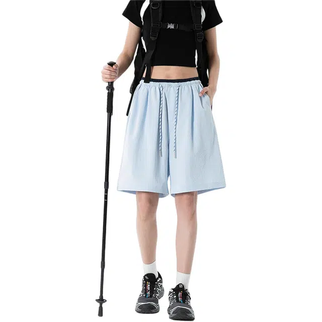 木林森 宽松五分美式舒适百搭休闲短裤 男女同款