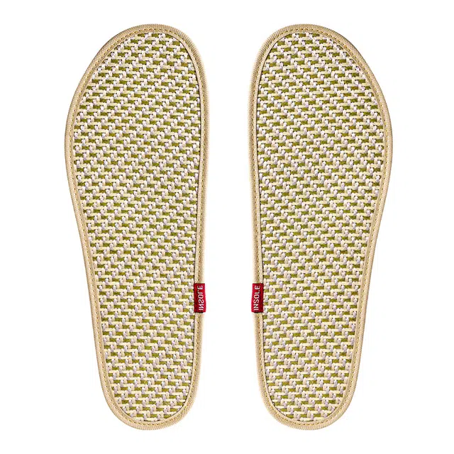 洞洞鞋专用 足印部落 夏季冰感凉席吸汗防臭透气软底舒适久站不累脚薄款光脚神器 冰藤+乳胶+海波丽 鞋垫 男女同款情侣款